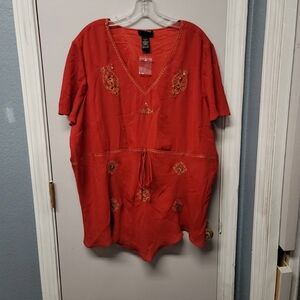 22/24 Red Lane Bryant Top